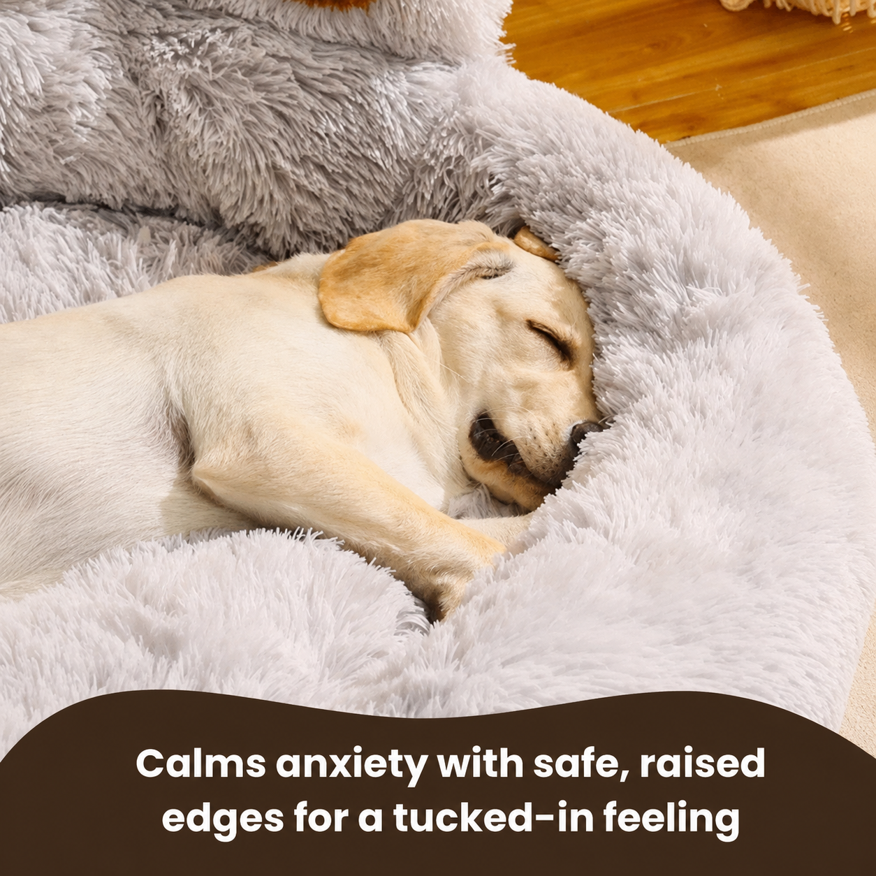 Bondly™ | Lit apaisant pour animaux de compagnie en forme de patte