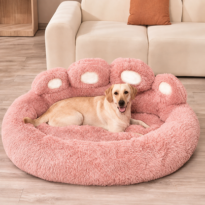 Bondly™ | Lit apaisant pour animaux de compagnie en forme de patte