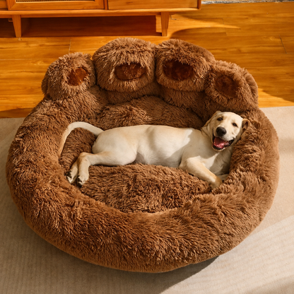 Bondly™ | Lit apaisant pour animaux de compagnie en forme de patte